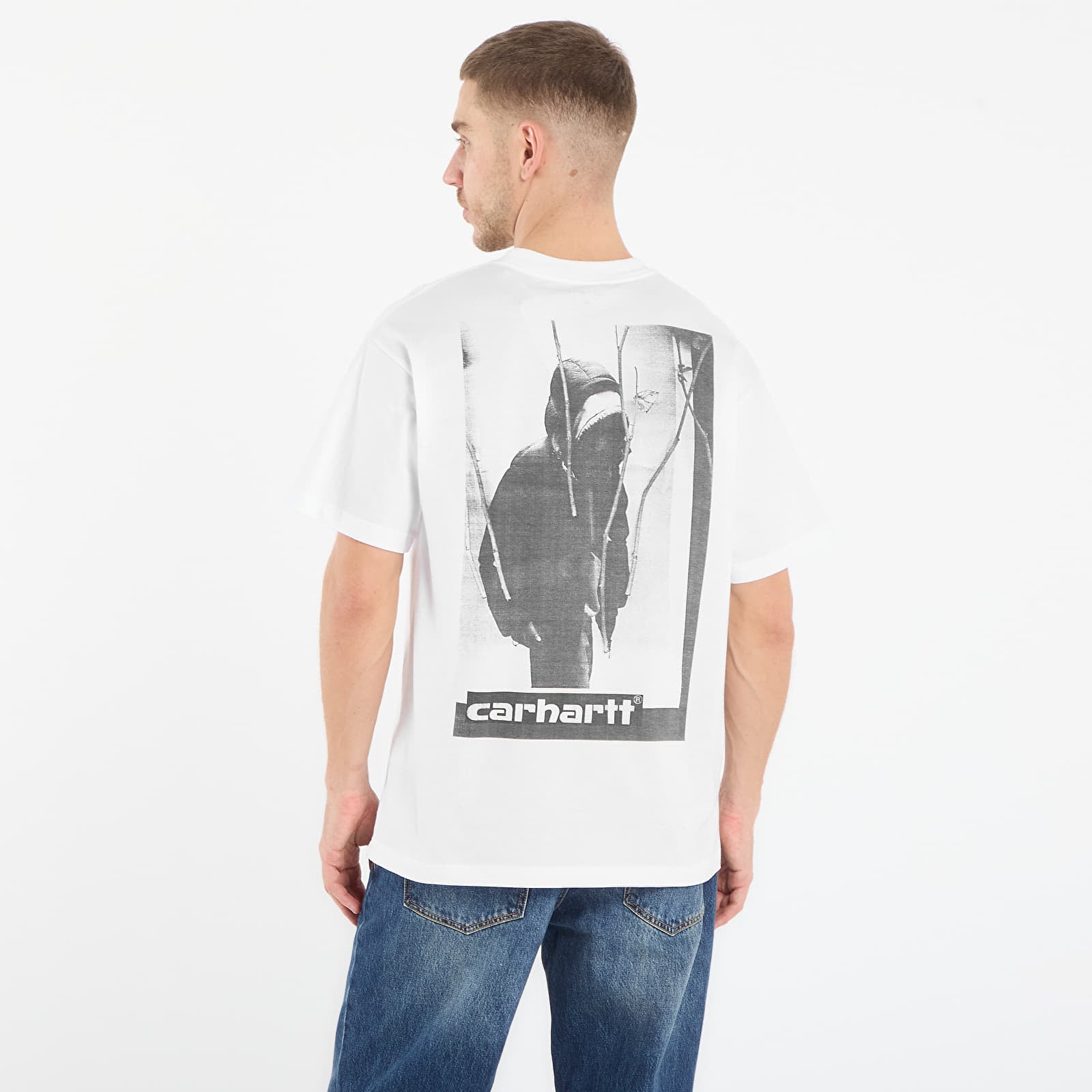 Ανδρικά μπλουζάκια Carhartt WIP S/S Archive Script T-Shirt UNISEX White