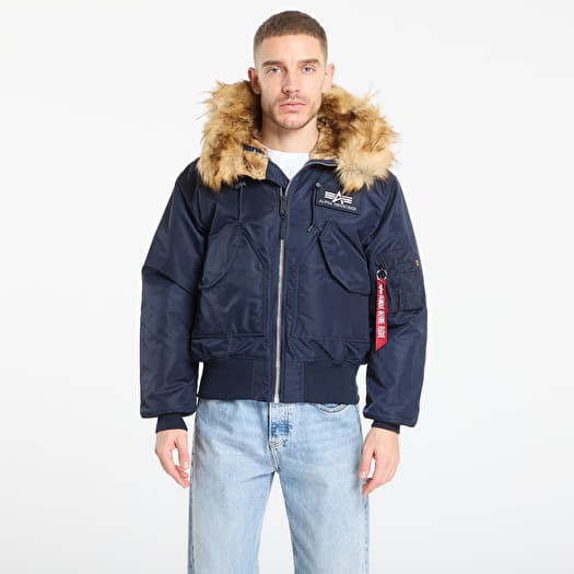 Jakna Alpha Industries 45P Hooded Custom Navy