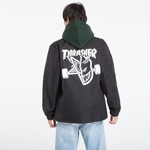 Jackets Thrasher x Spitfire Thrash & Burn Coach Jacket Black