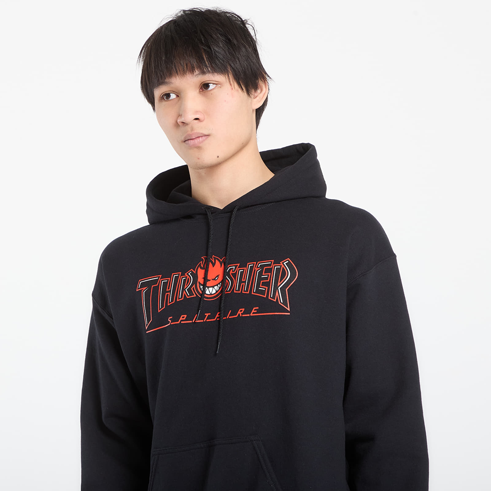 Sweatjacken und Sweatshirts Thrasher x Spitfire Big Head Outline Hoodie Black