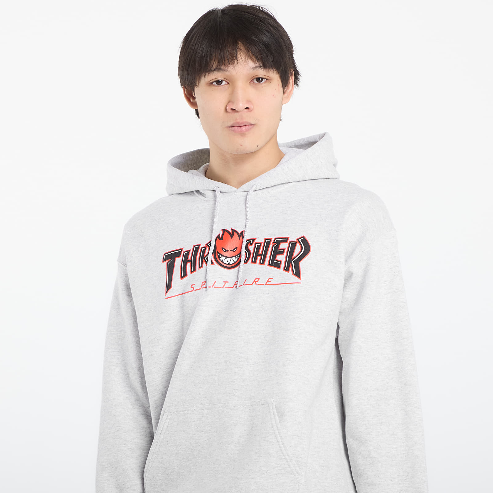 Φούτερ Thrasher x Spitfire Big Head Outline Hoodie Ash Grey