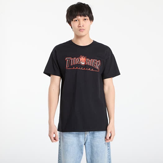 T-shirt Thrasher x Spitfire Big Head Outline T-Shirt Black