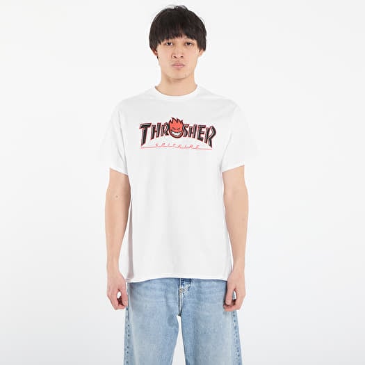 T-shirt Thrasher x Spitfire Big Head Outline T-Shirt White