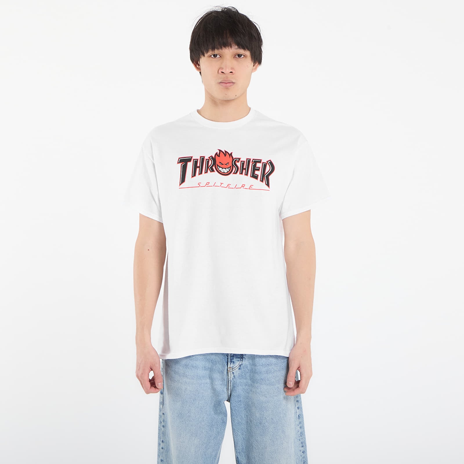 T-shirts Thrasher x Spitfire Big Head Outline T-Shirt White