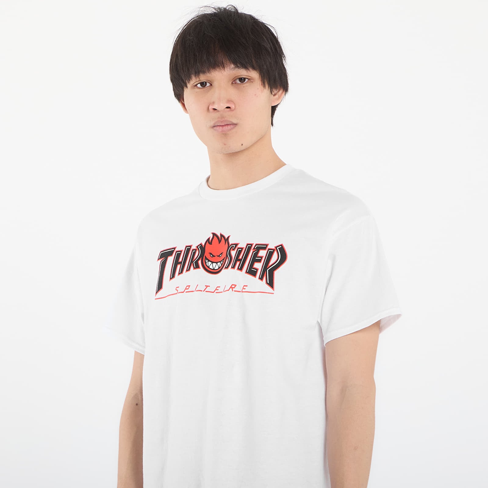 T-shirts Thrasher x Spitfire Big Head Outline T-Shirt White
