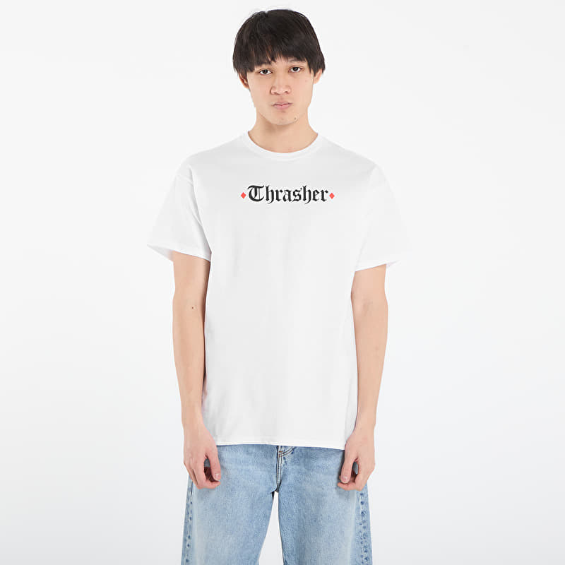 Marškinėliai Thrasher x Spitfire The End Oath T-Shirt White