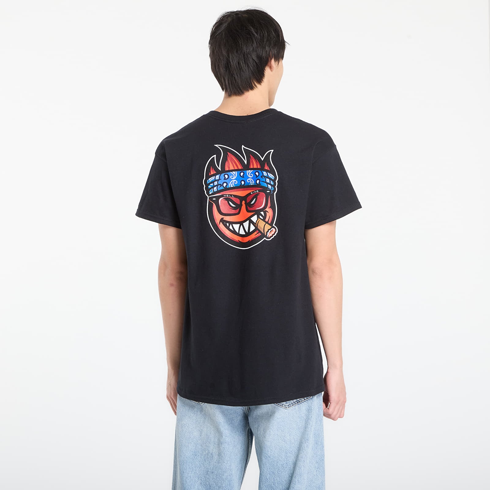 Koszulki Thrasher x Spitfire Big Head Jake T-Shirt Black