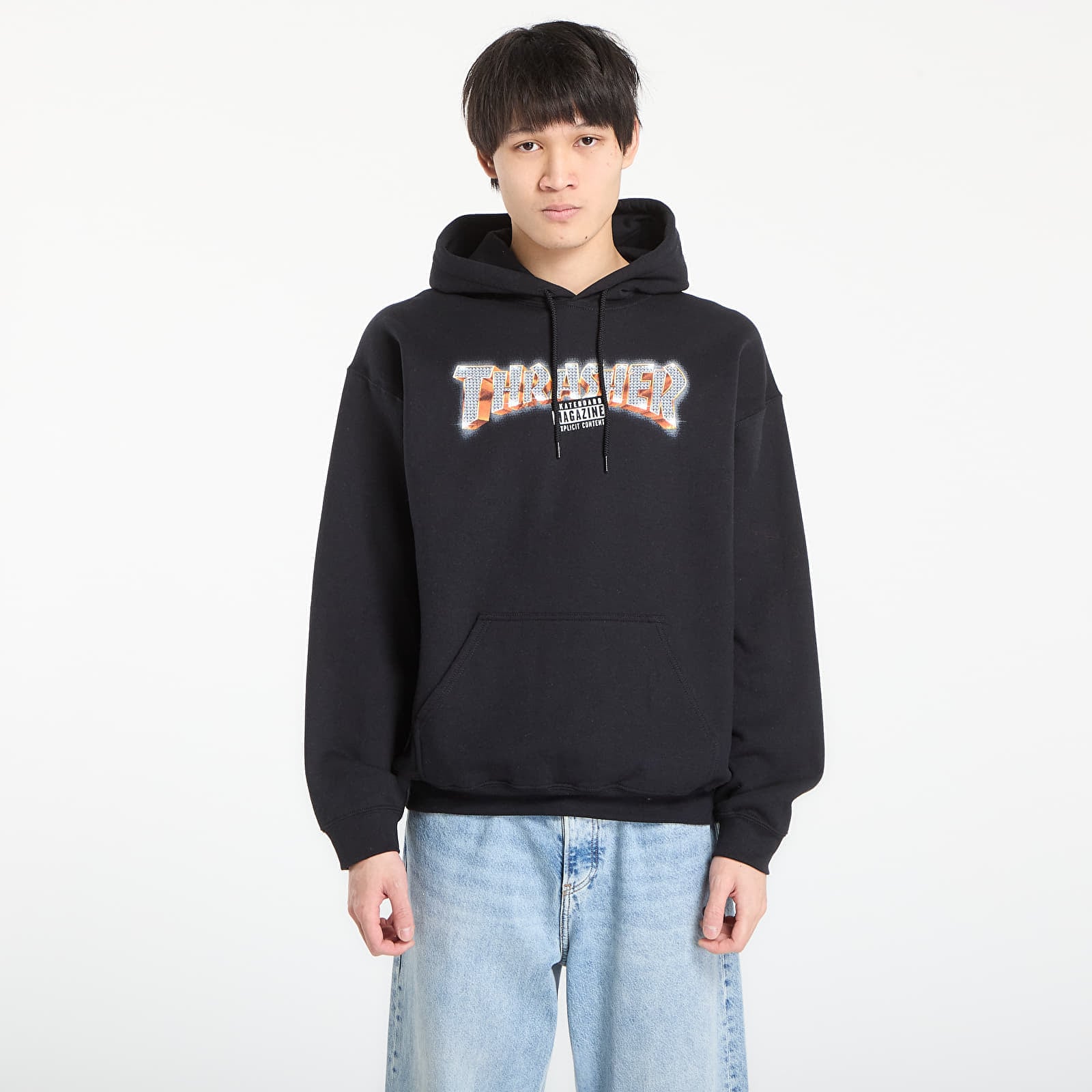 Sweatshirt Thrasher Explicit Hoodie Black M