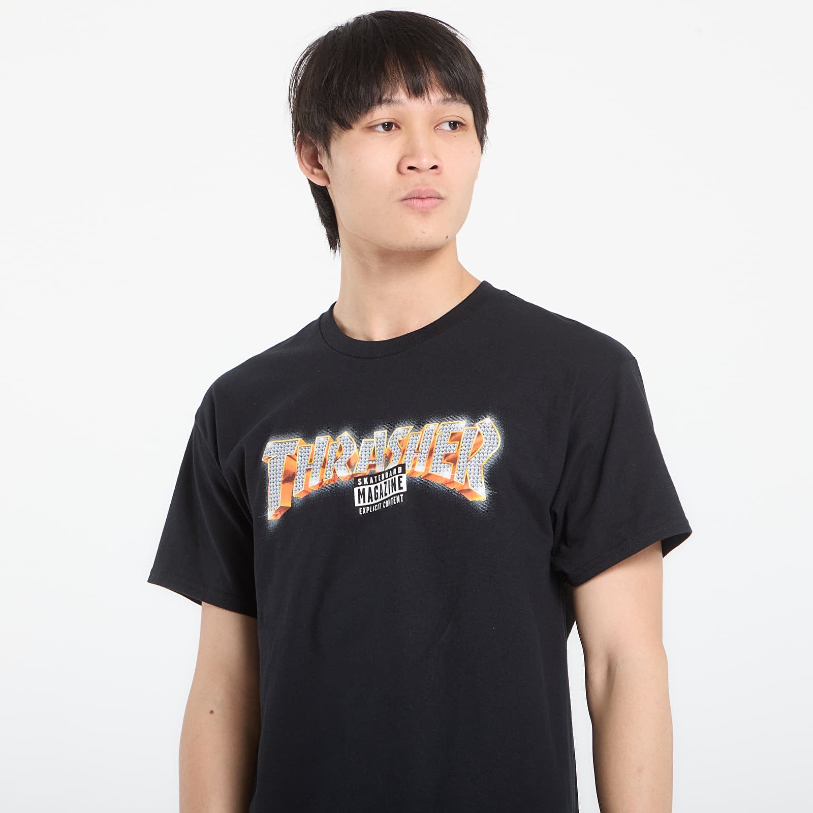 Majice T-shirt Thrasher Explicit T-Shirt Black