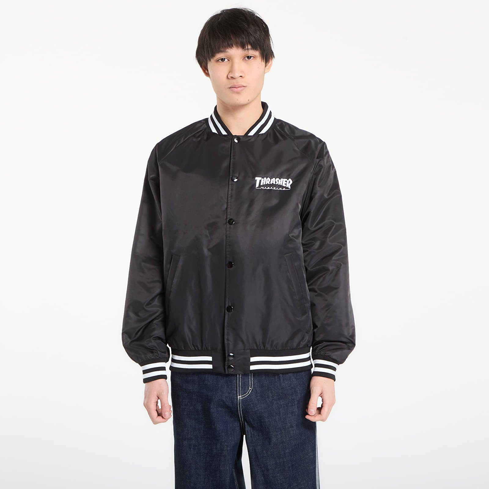 Jakne Thrasher Mag Logo Dugout Jacket Black/ White