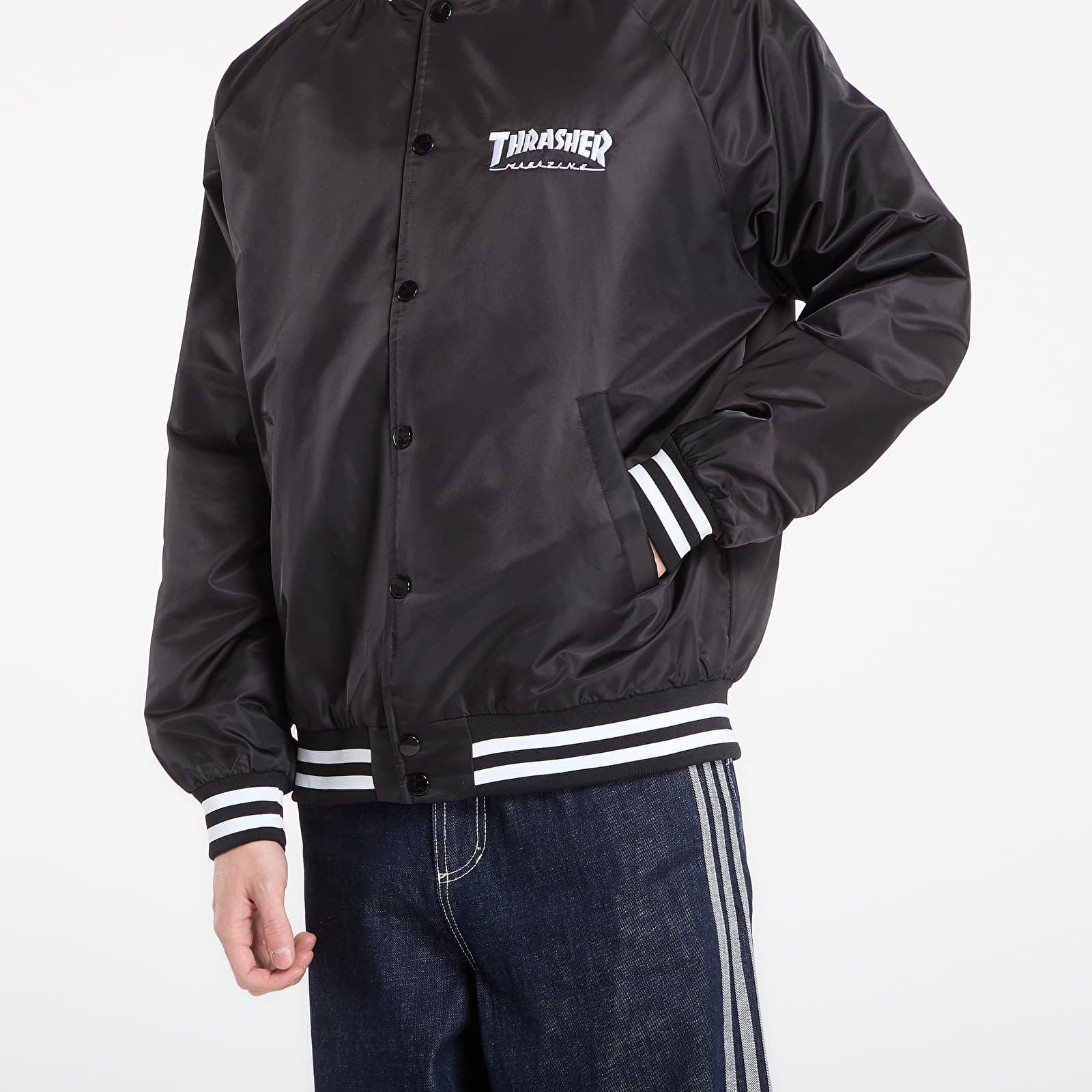 Jakne Thrasher Mag Logo Dugout Jacket Black/ White