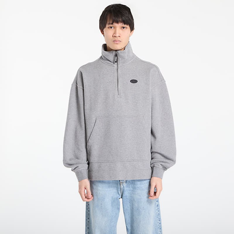 Sweatshirt adidas 90S Alternative Sport Half Zip Graphic Fleece Sweatshirt Core Heather