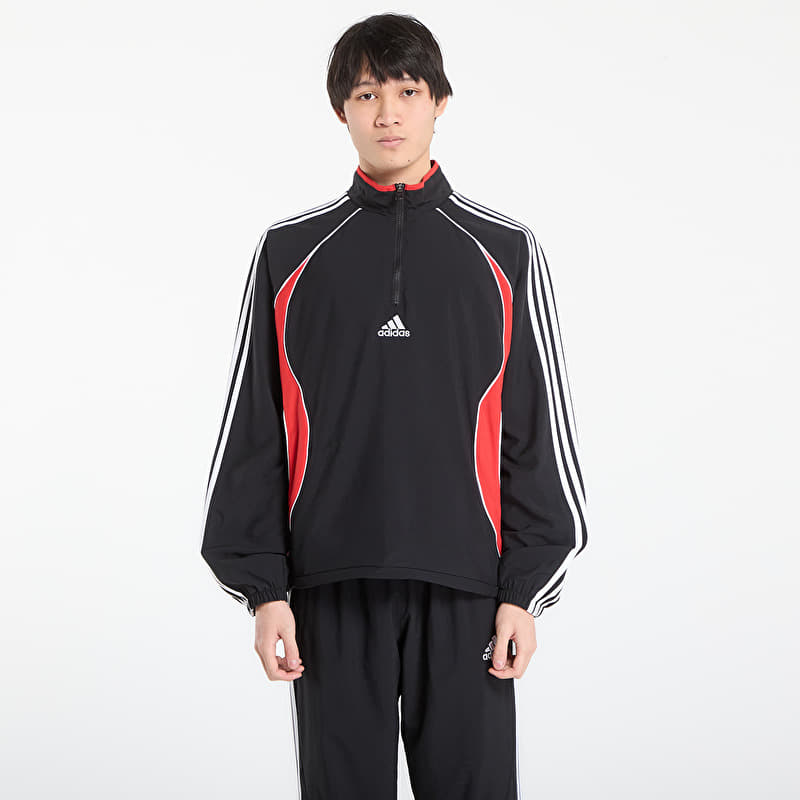 adidas Teamgeist Half Zip Sweatshirt Black/ Better Scarlet