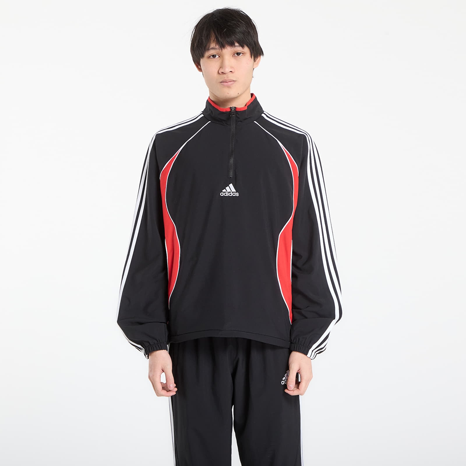 Hoodies and sweatshirts  adidas Teamgeist Hz Black/ Better Scarlet