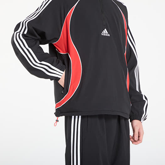 Hoodies and sweatshirts adidas Teamgeist Hz Black/ Better Scarlet