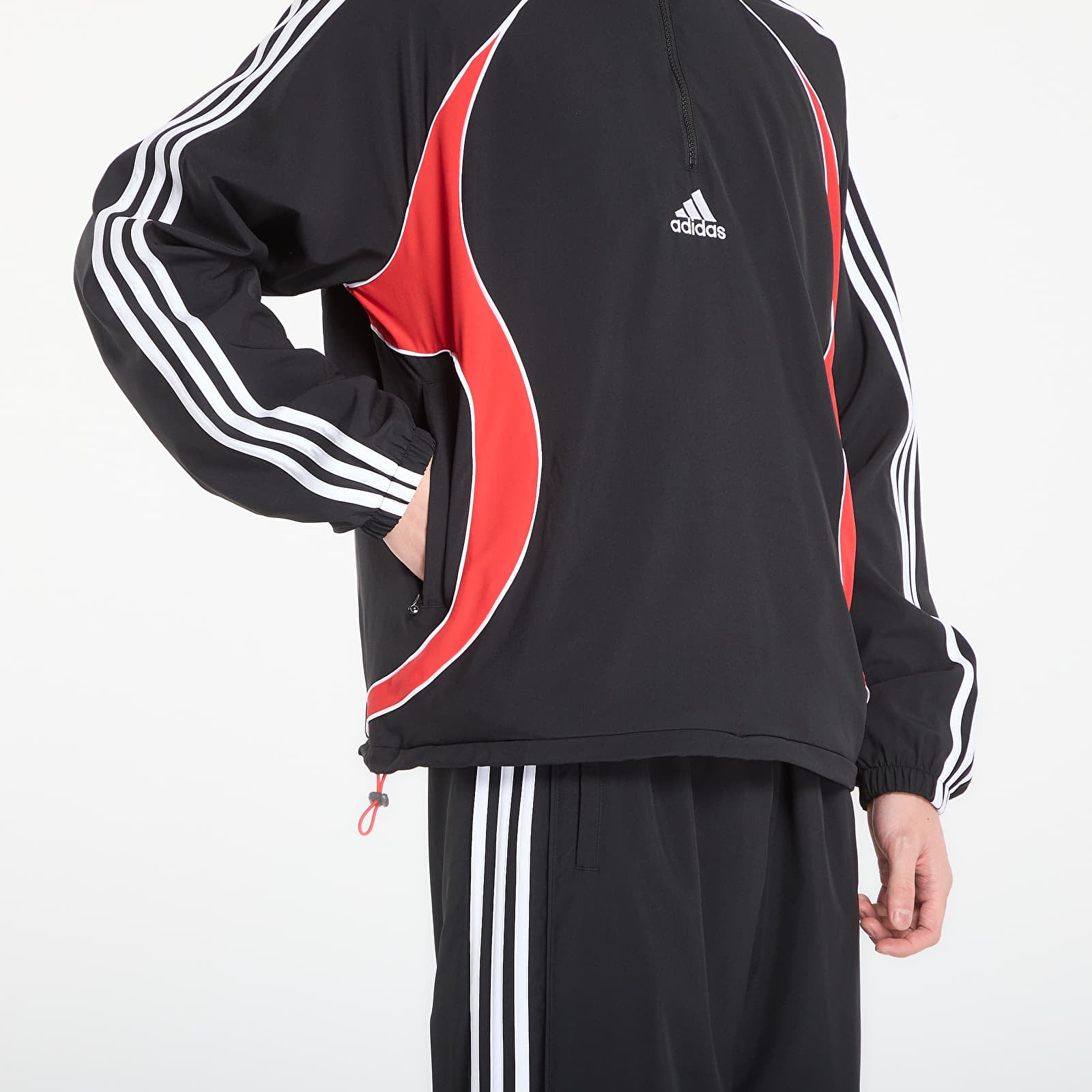 Hoodies and sweatshirts  adidas Teamgeist Hz Black/ Better Scarlet