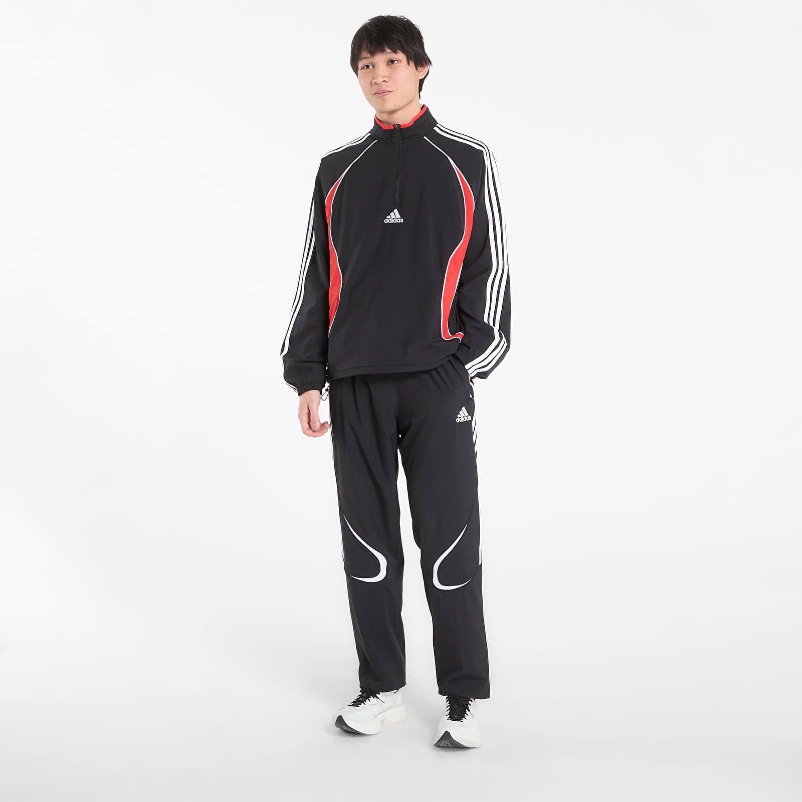 Hoodies and sweatshirts  adidas Teamgeist Hz Black/ Better Scarlet