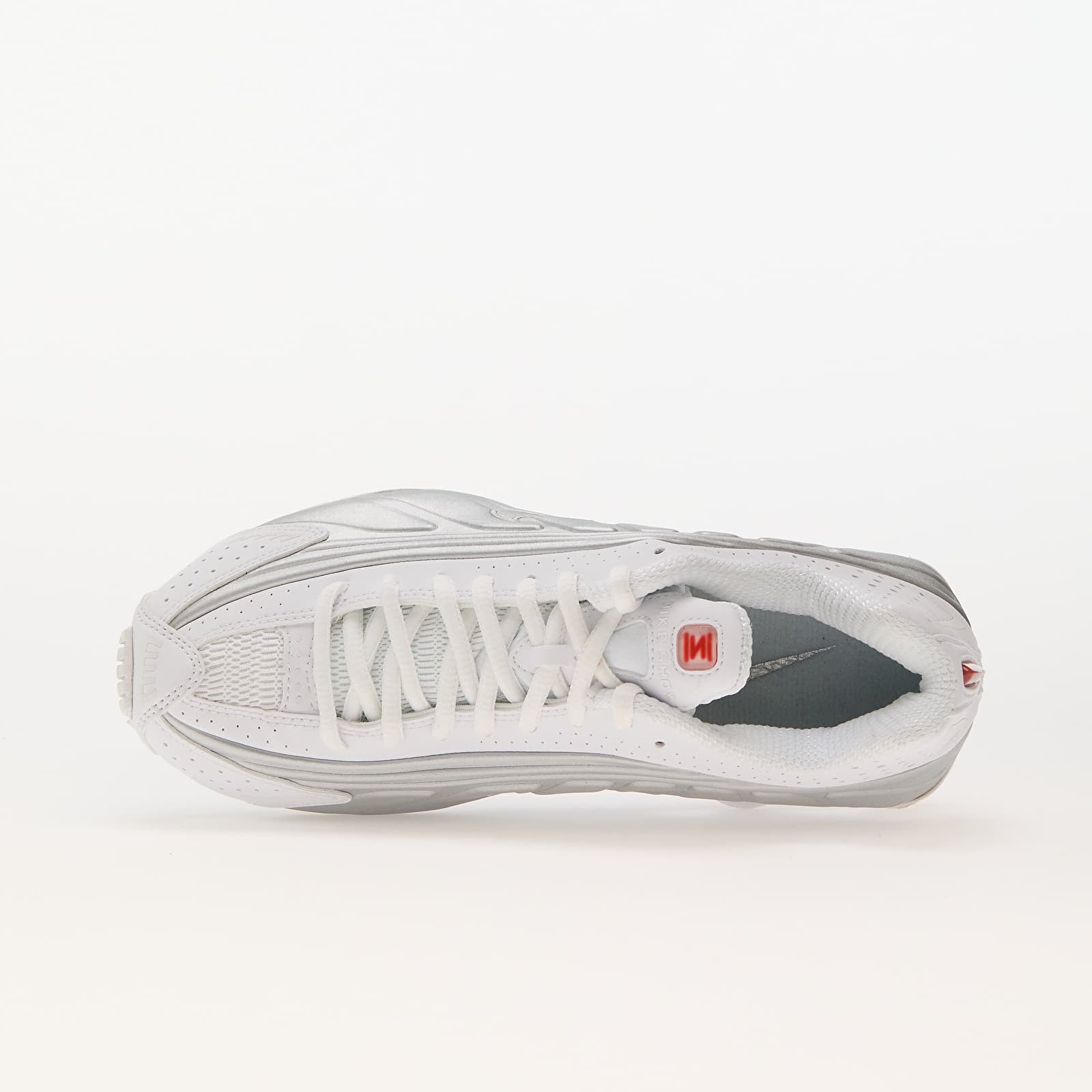 Damesschoenen Nike W Shox R4 White/ White-Metallic Silver-Max Orange