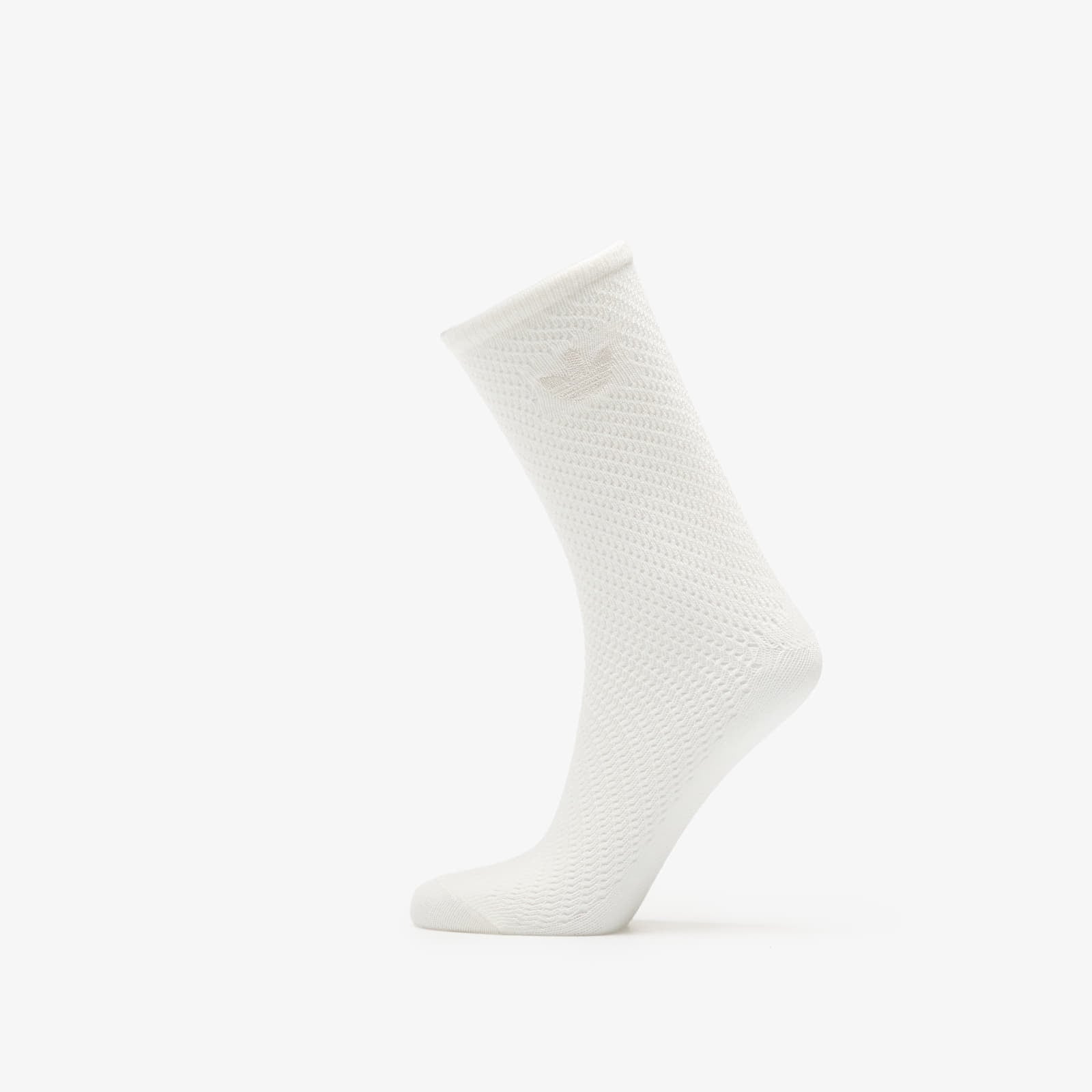 Moške nogavice adidas Crochet Crew Sock 2-Pack Off White/ Black