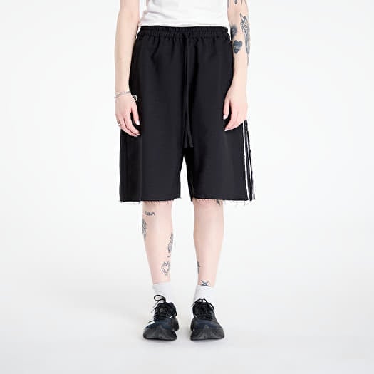 Shorts Y-3 Sport Uniform Raw Cut 3 Stripes Shorts Black