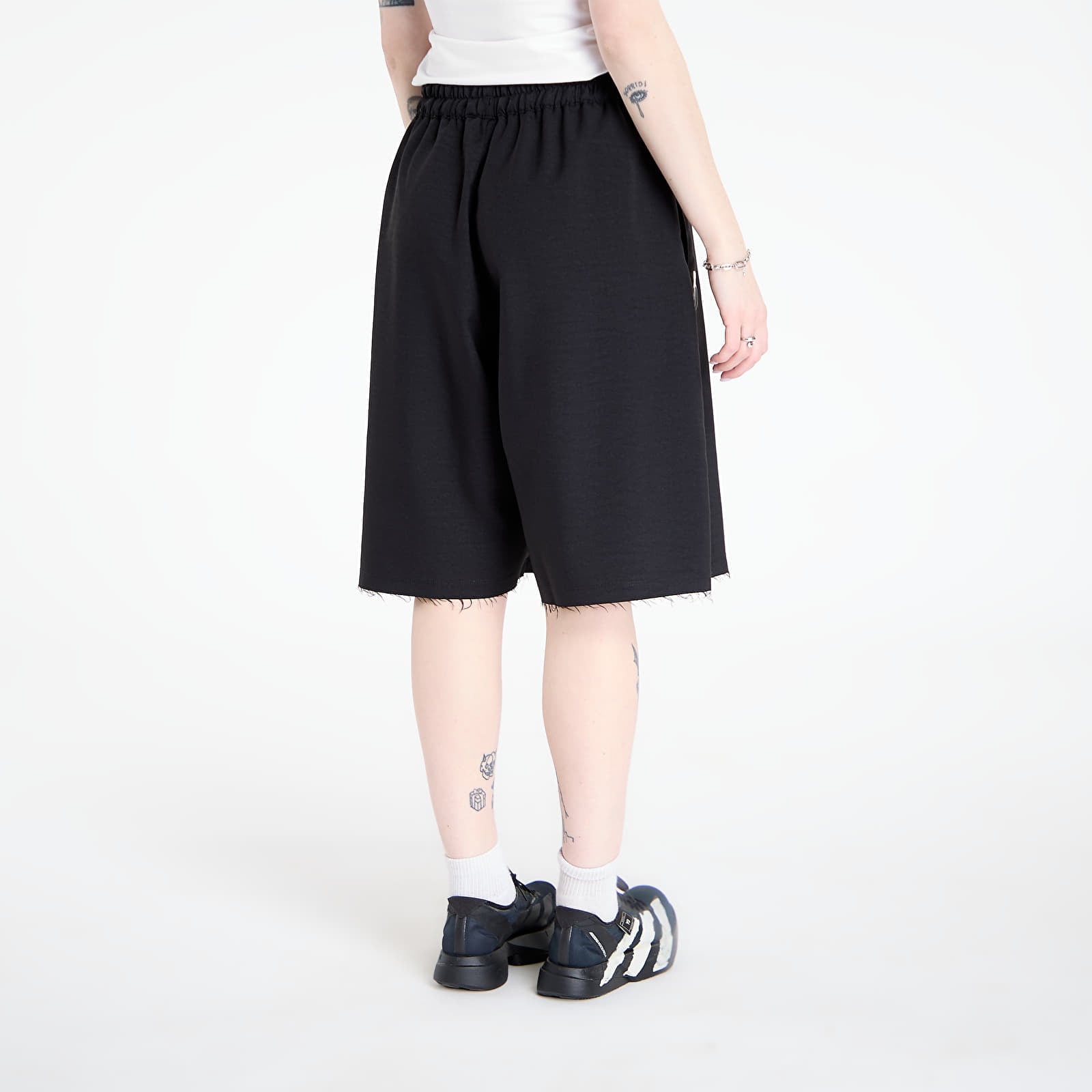 Shorts Y-3 Sport Uniform Raw Cut 3 Stripes Shorts Black