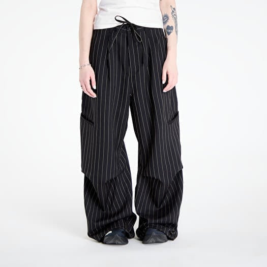 Y-3 Pinstripe Ut Straight Leg Trousers Black