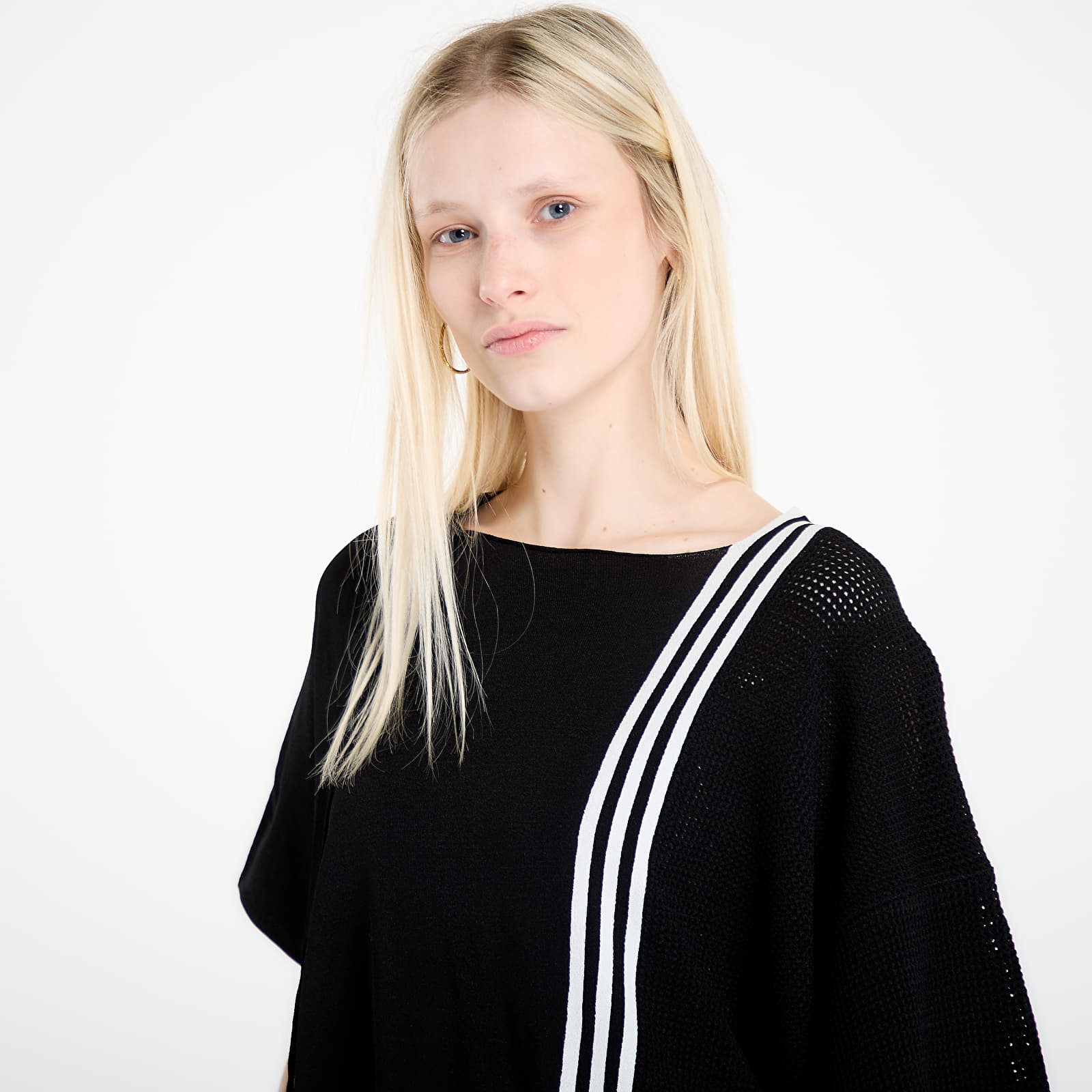 Hættetrøjer og sweatshirts Y-3 Logo Knit Sweatshirt Black/ Chalk White