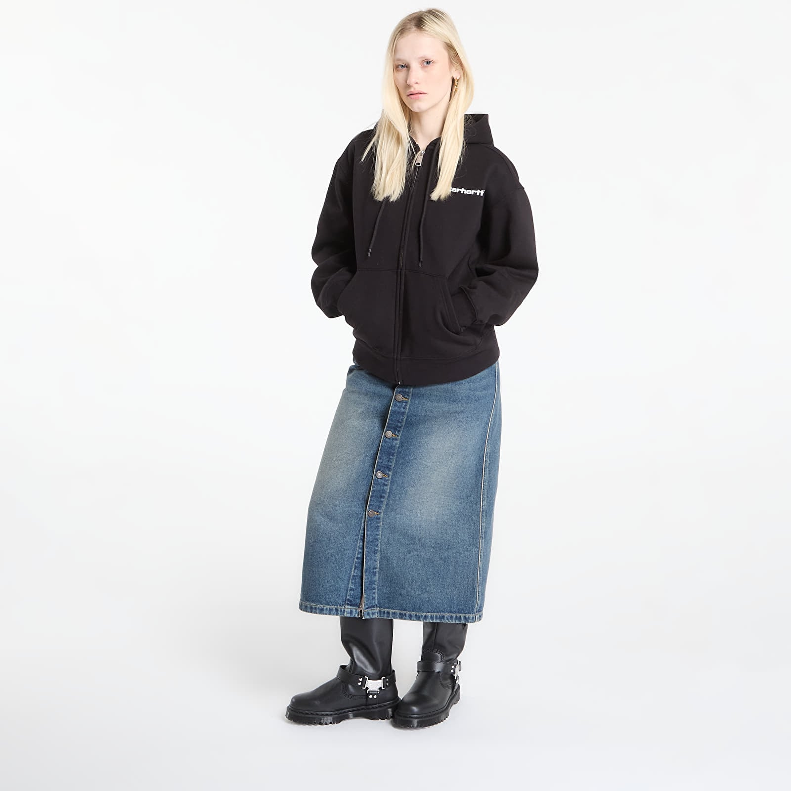 Hettegensere og sweatshirts Carhartt WIP Hooded Archive Lines Jacket UNISEX Black