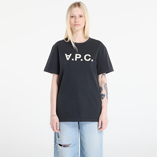 T-shirt A.P.C. Standard Brodé Rayé T-Shirt UNISEX Faded Indigo/ Ecru