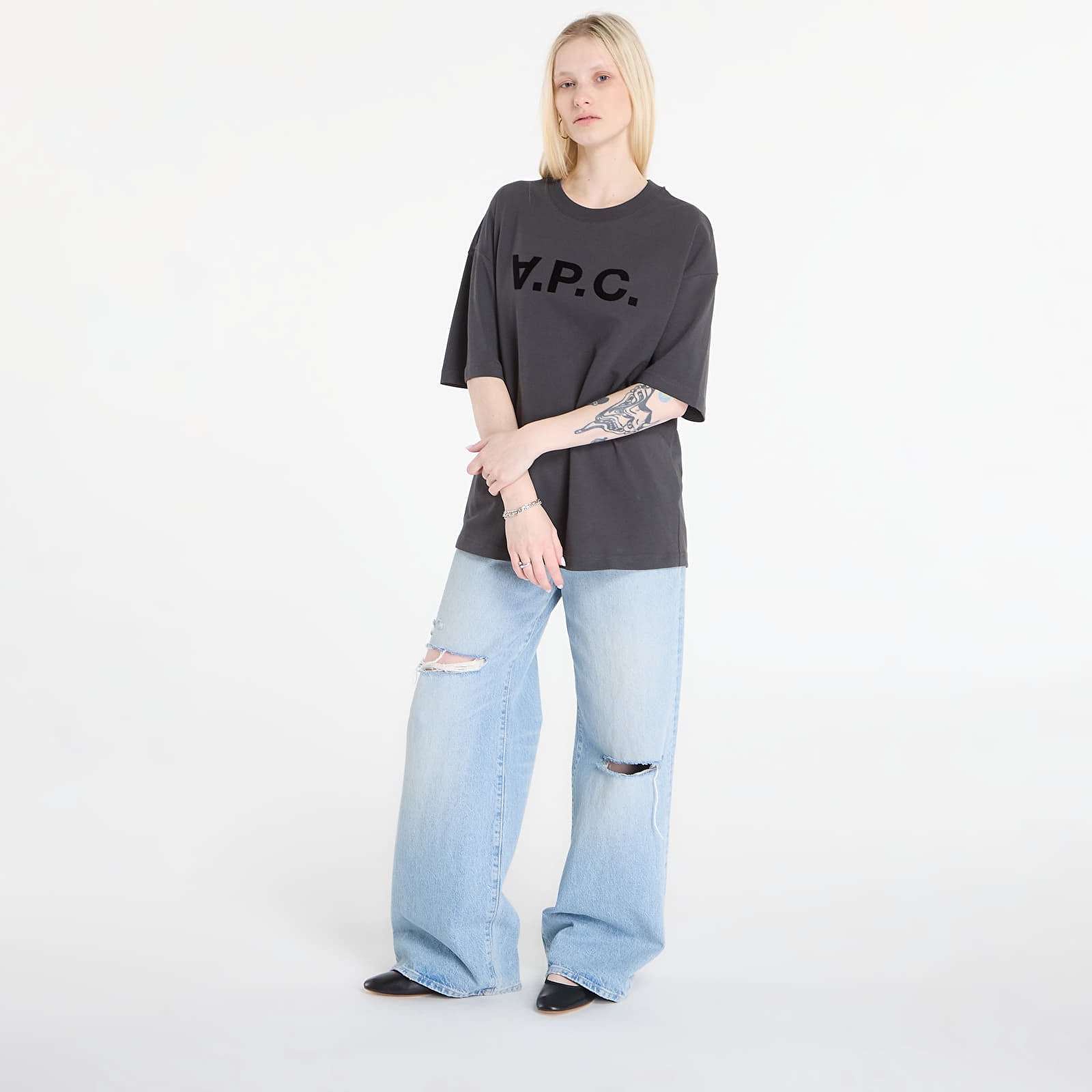 T-shirts A.P.C. Logo-Detail T-Shirt UNISEX Ecru