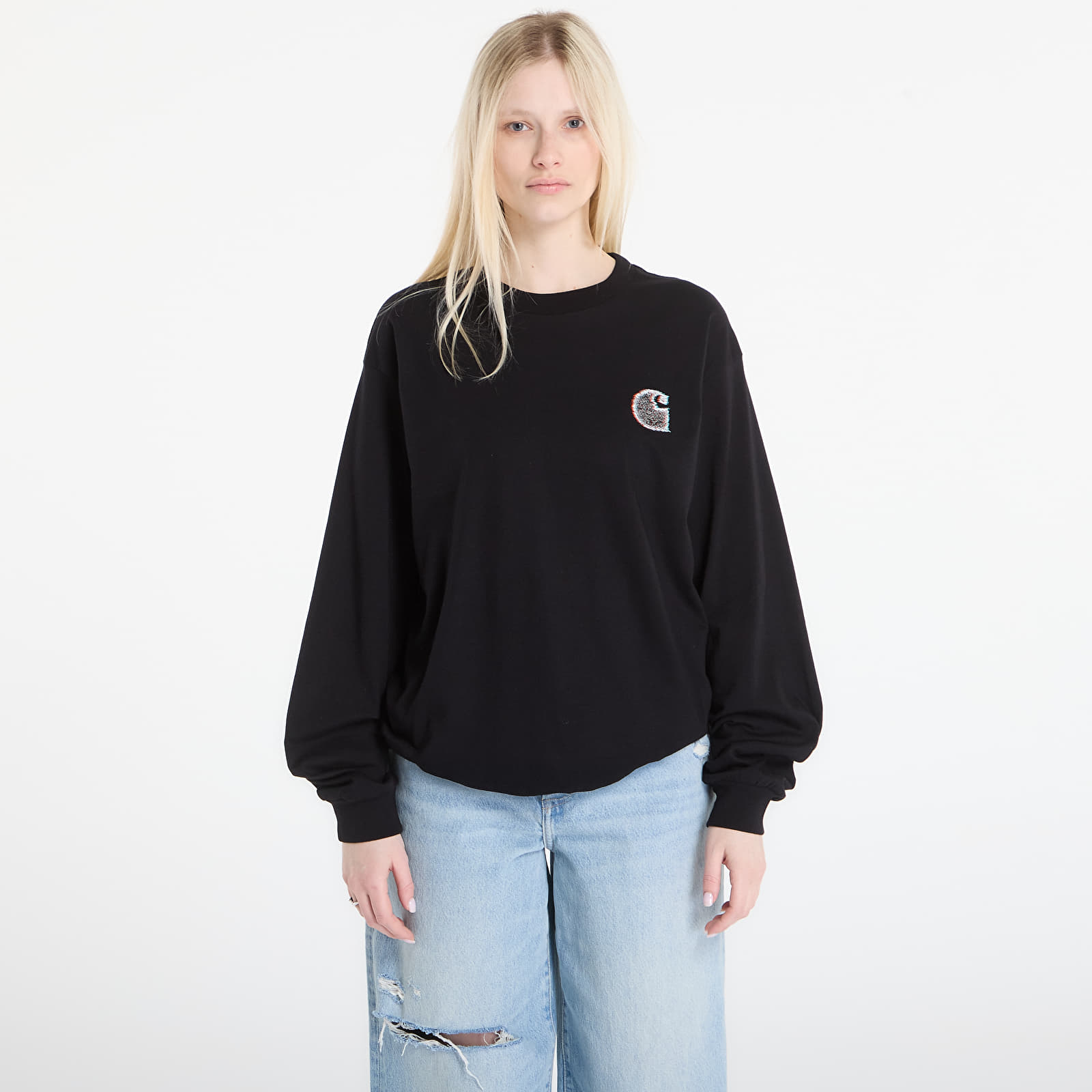 T-shirts til mænd Carhartt WIP L/S Mind Your Head T-Shirt UNISEX Black