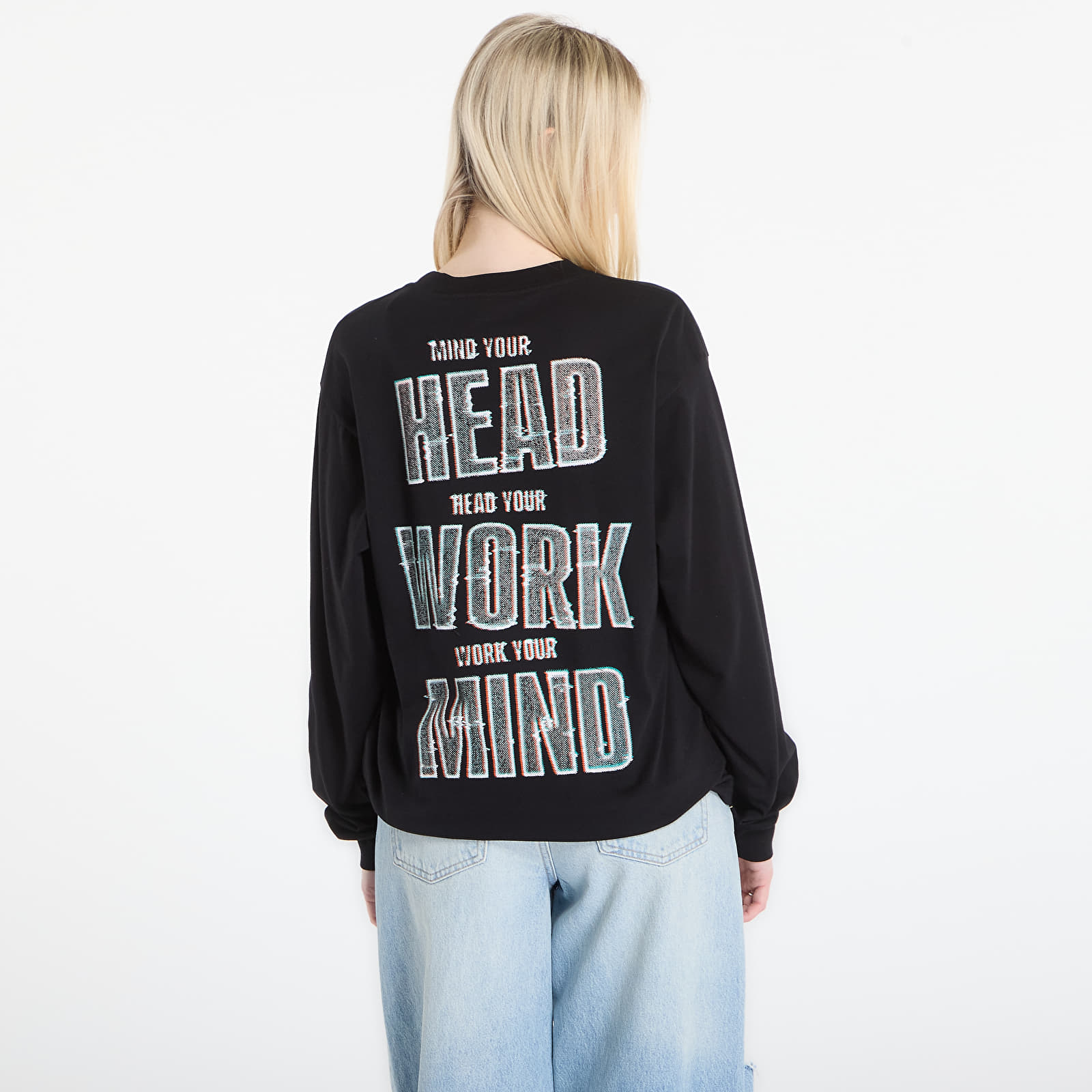 T-shirts til mænd Carhartt WIP L/S Mind Your Head T-Shirt UNISEX Black