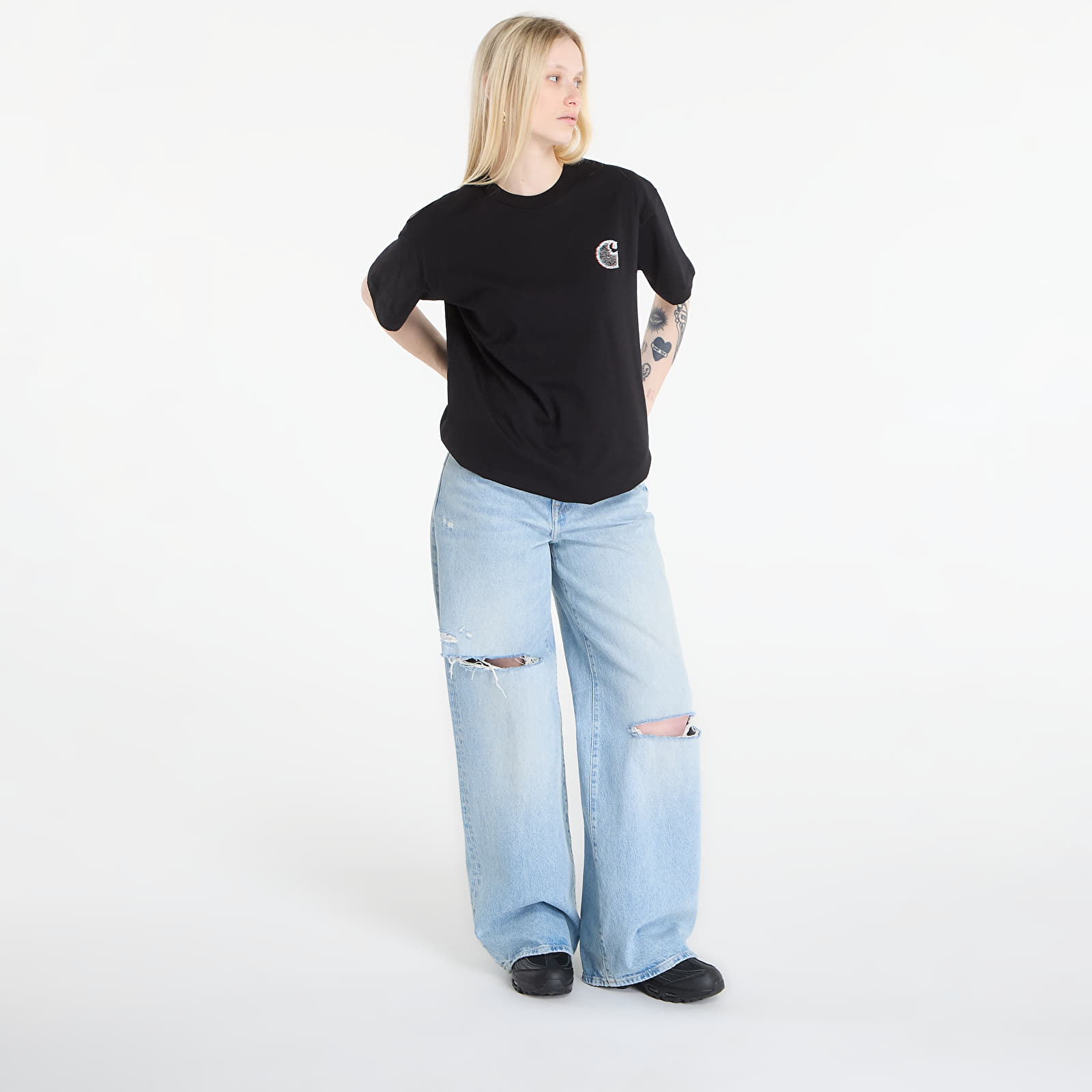   Μπλούζες Carhartt WIP S/S Mind Your Head T-Shirt UNISEX Black