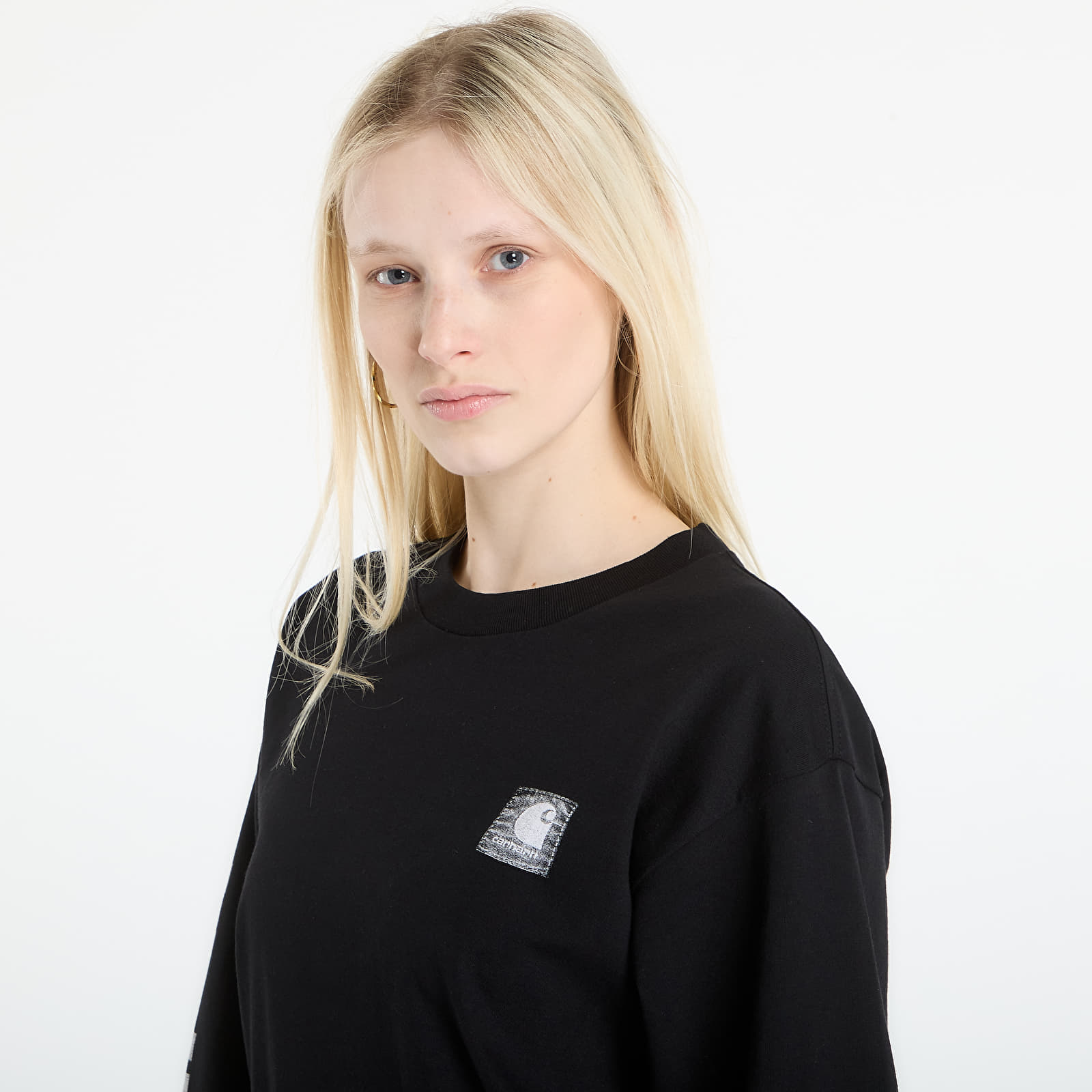   Μπλούζες Carhartt WIP L/S Archive Script T-Shirt UNISEX Black