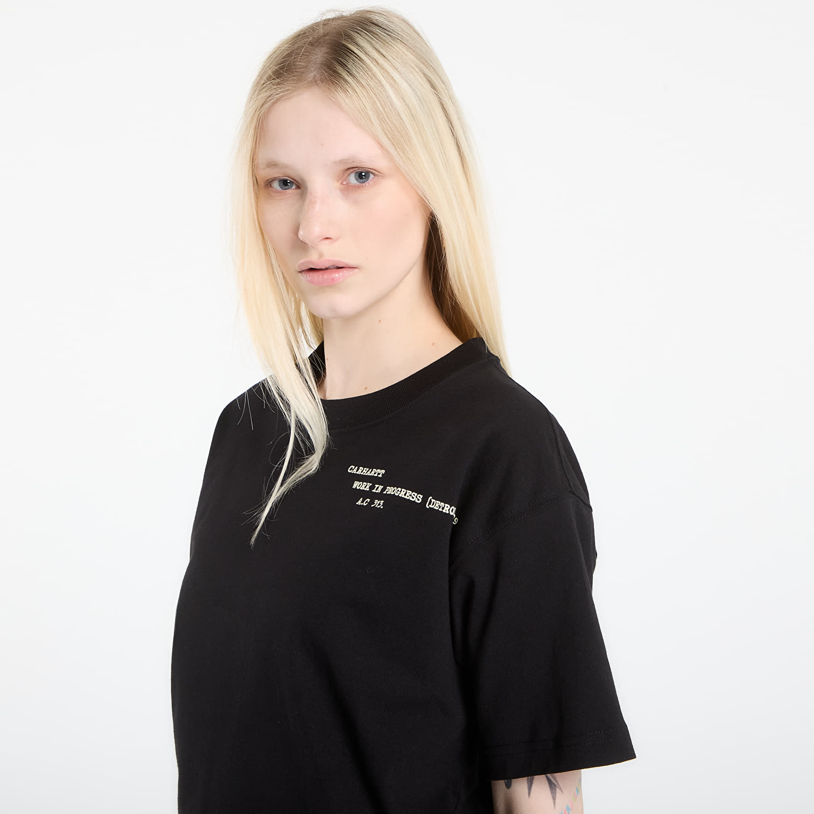 Trička Carhartt WIP S/S Punched T-Shirt UNISEX Black