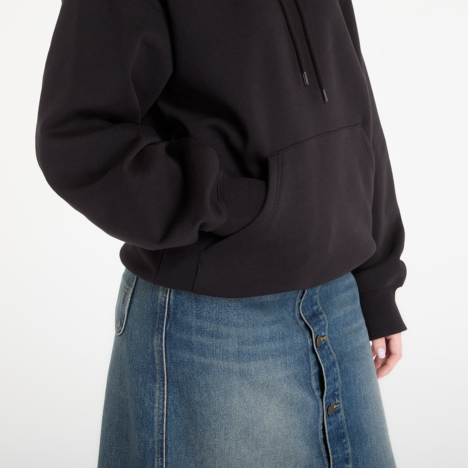 Dukserice Carhartt WIP Hooded Caps Sweat UNISEX Black