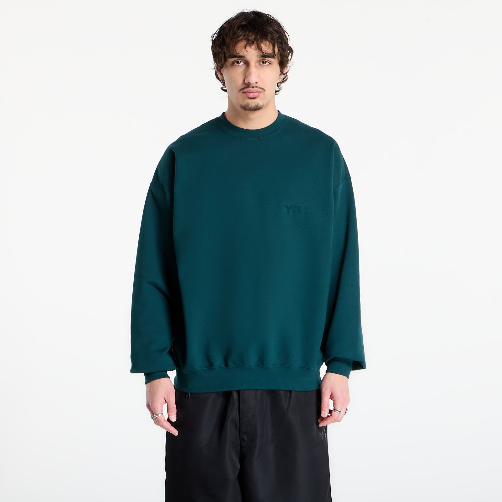 Hoodies and sweatshirts  Y-3 Brushed Terry Crew Sweatshirt Aurora Ivy