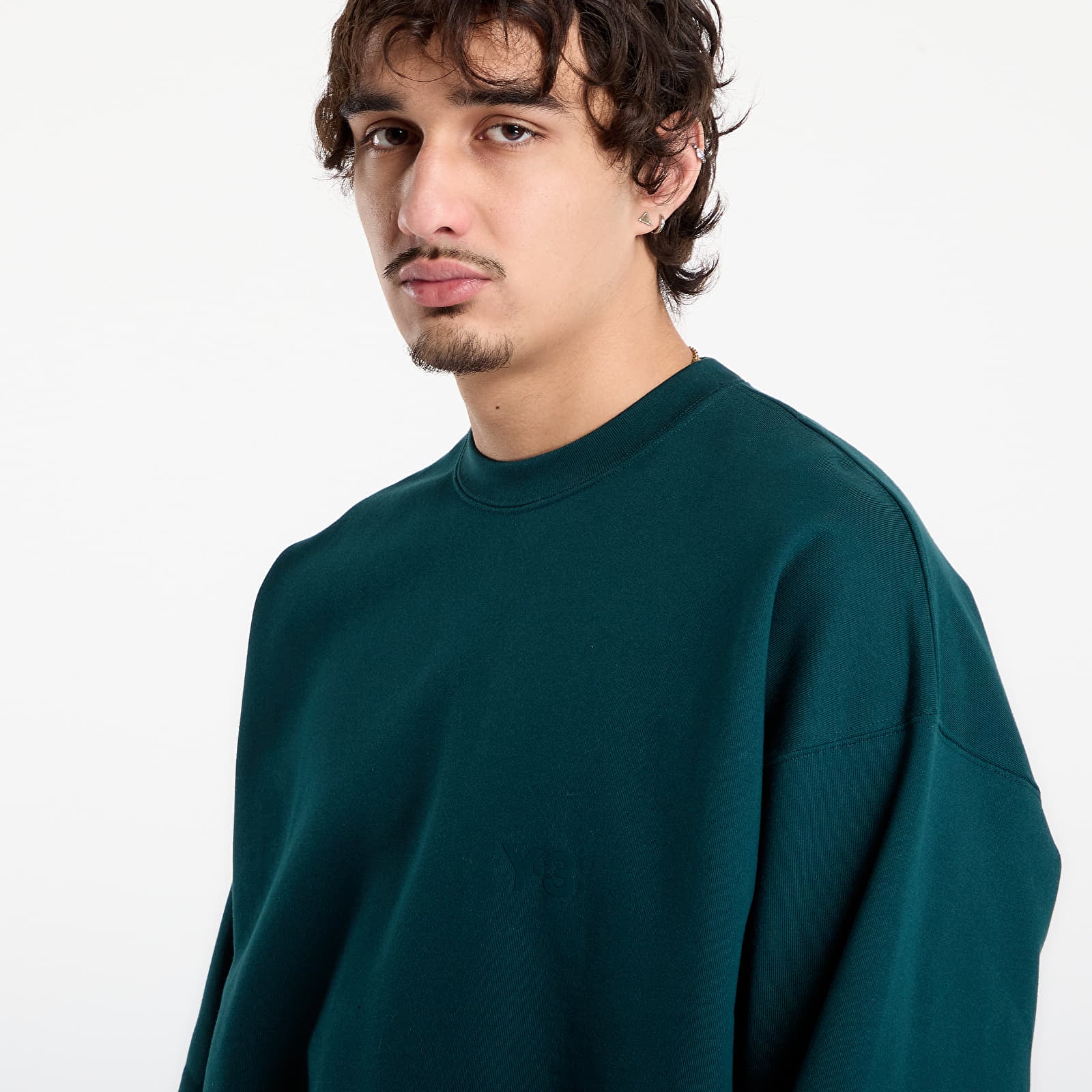Hoodies and sweatshirts  Y-3 Brushed Terry Crew Sweatshirt Aurora Ivy