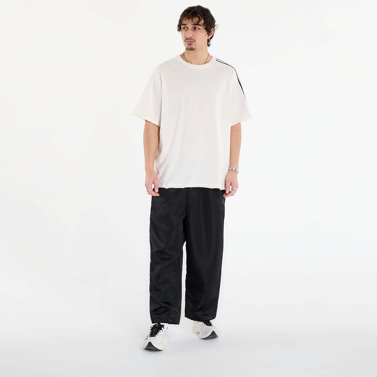 T-shirts Y-3 Raw Edge 3 Stripes Short Sleeve T-Shirt Chalk White