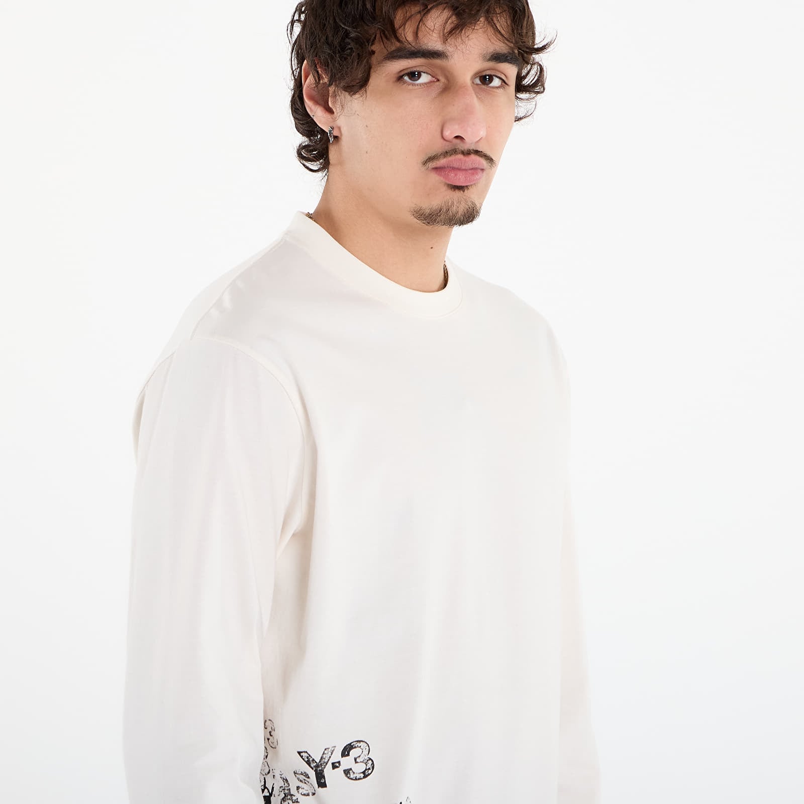 T-shirts Y-3 Gfx Long Sleeve T-Shirt Chalk White