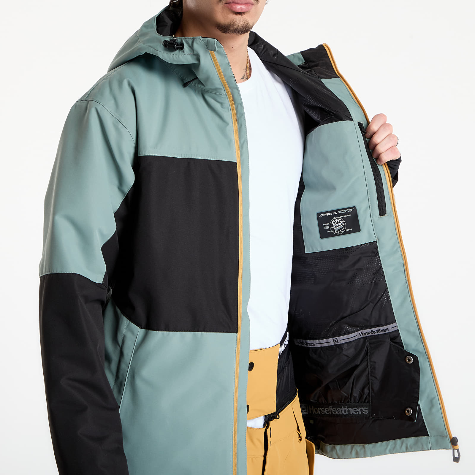 Jakne  Horsefeathers Recon Jacket Iceberg Green/ Black