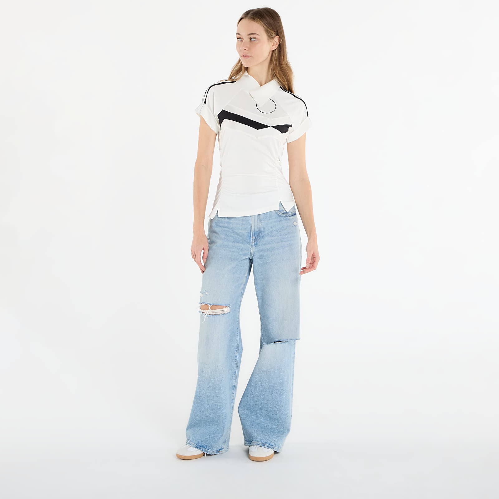 Tričká adidas Re-Con Top Off White/ Black