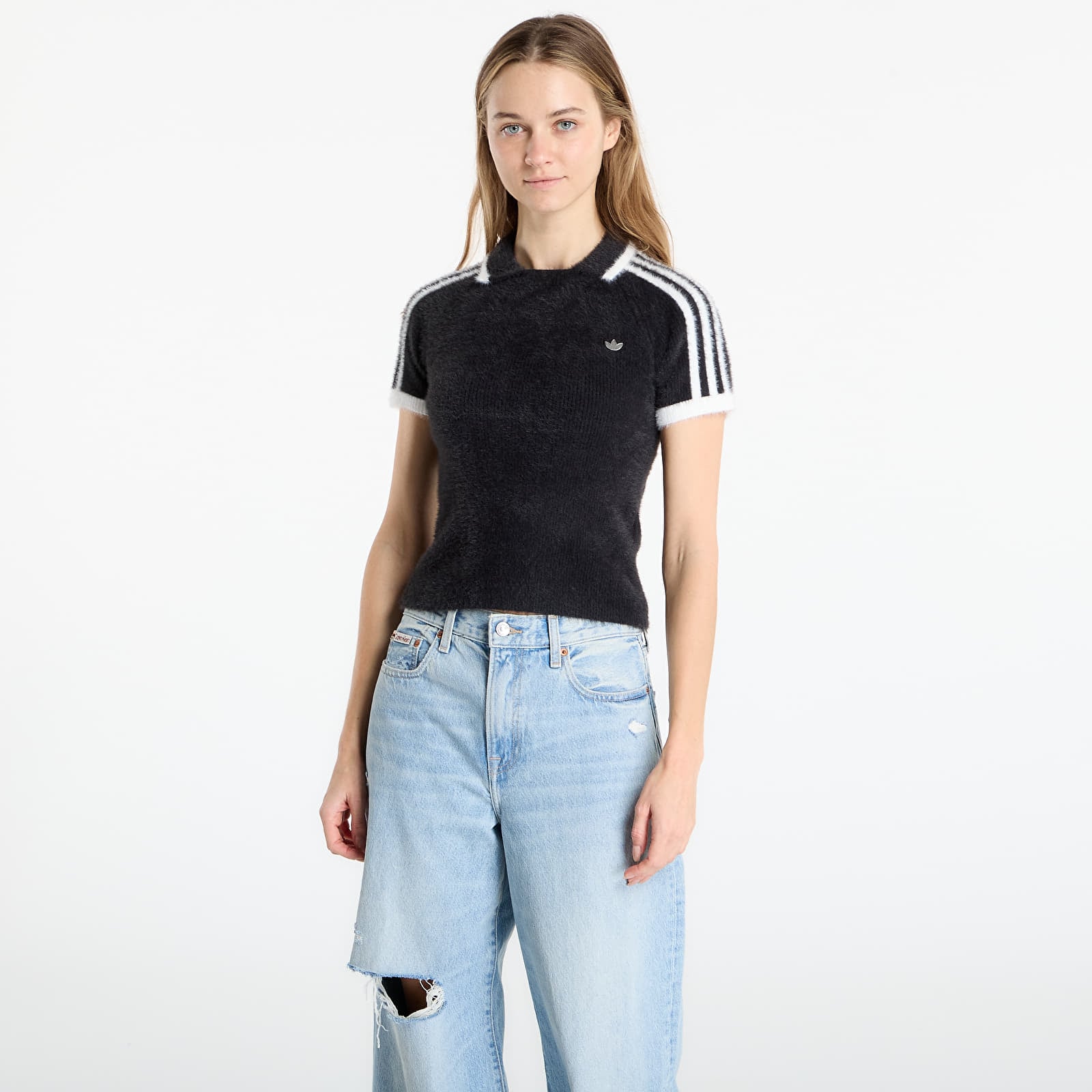 Majice T-shirt adidas Knit Cali T Black