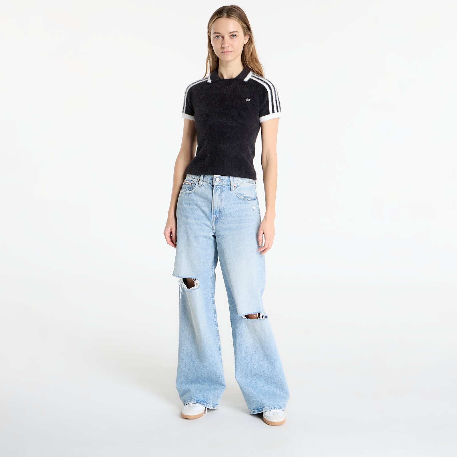 Majice T-shirt adidas Knit Cali T Black