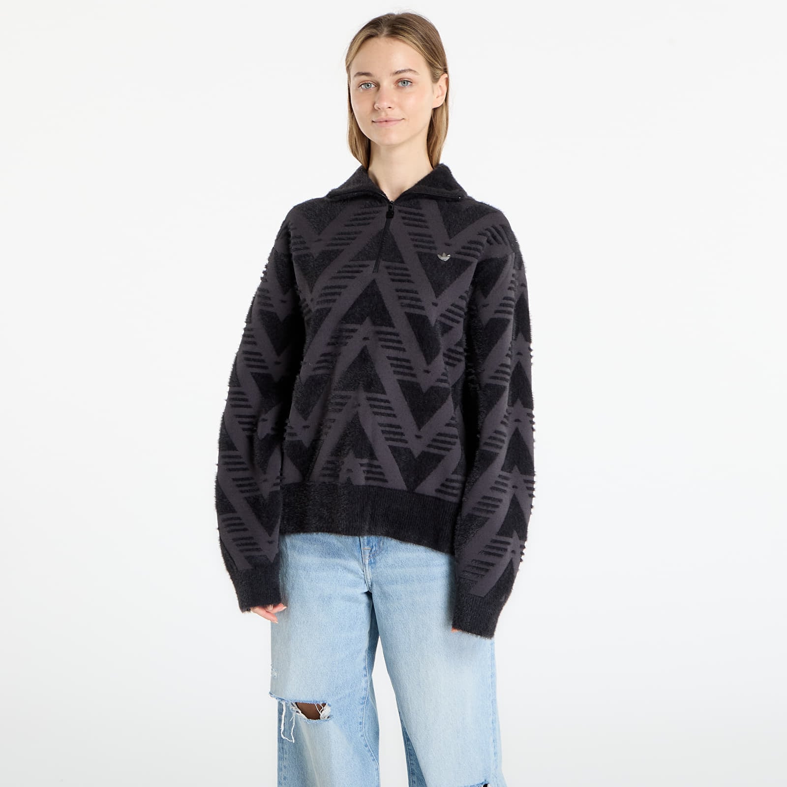 Pulover adidas Knit Hz Black XS