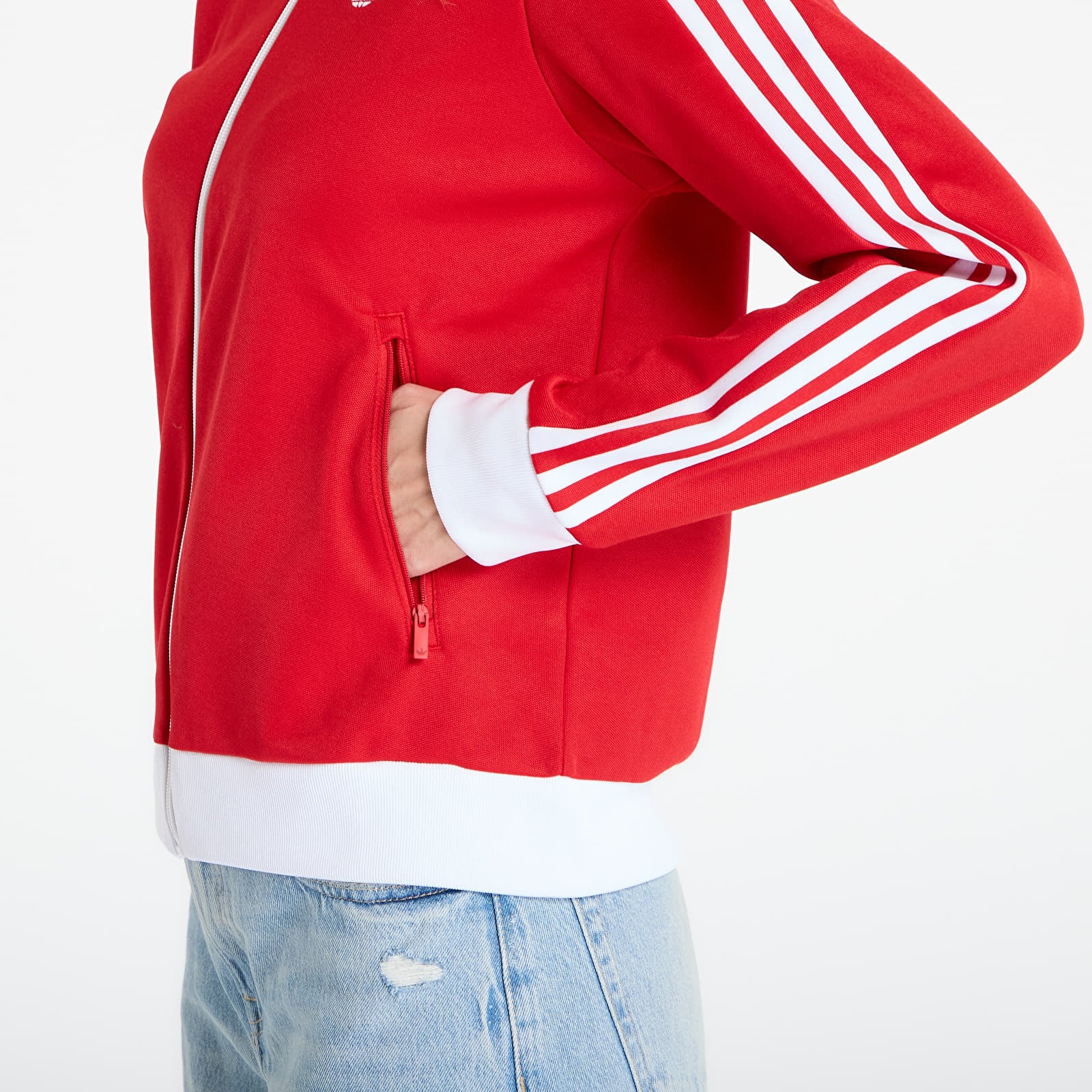 Hoodies and sweatshirts  adidas Classic Tt Better Scarlet/ White