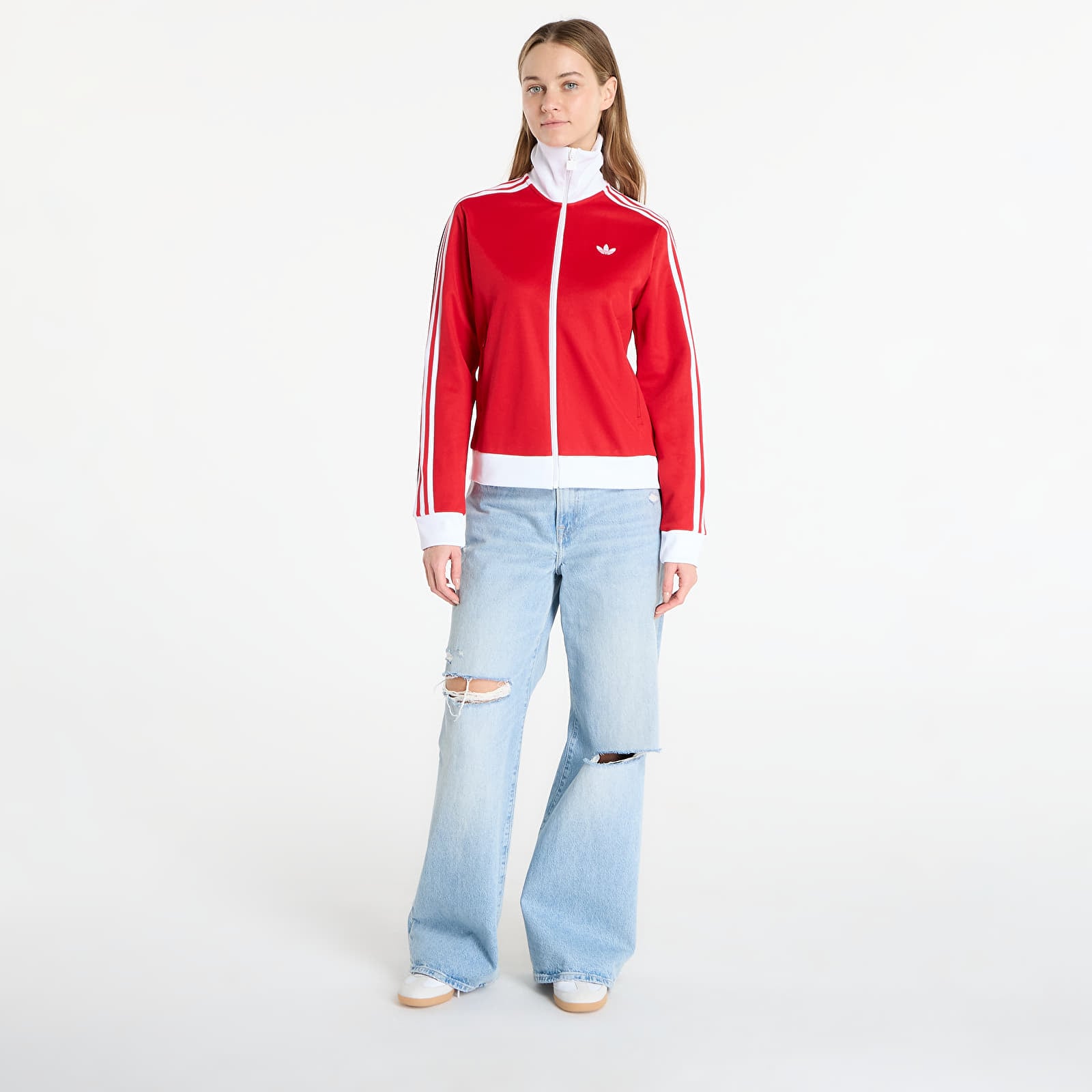 Hoodies and sweatshirts  adidas Classic Tt Better Scarlet/ White