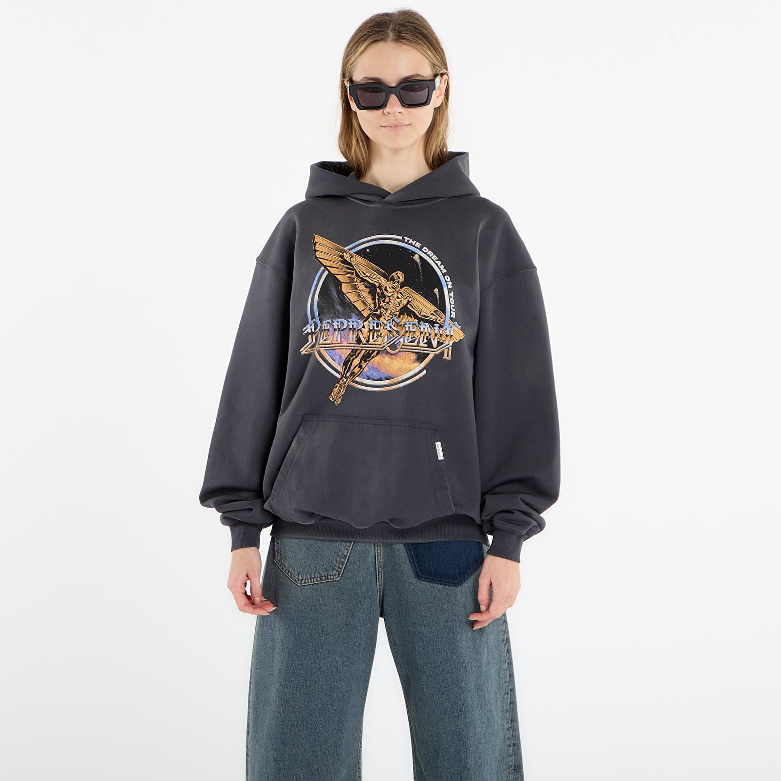 Hættetrøjer og sweatshirts REPRESENT Golden Tour Hoodie UNISEX Sun Fade Grey