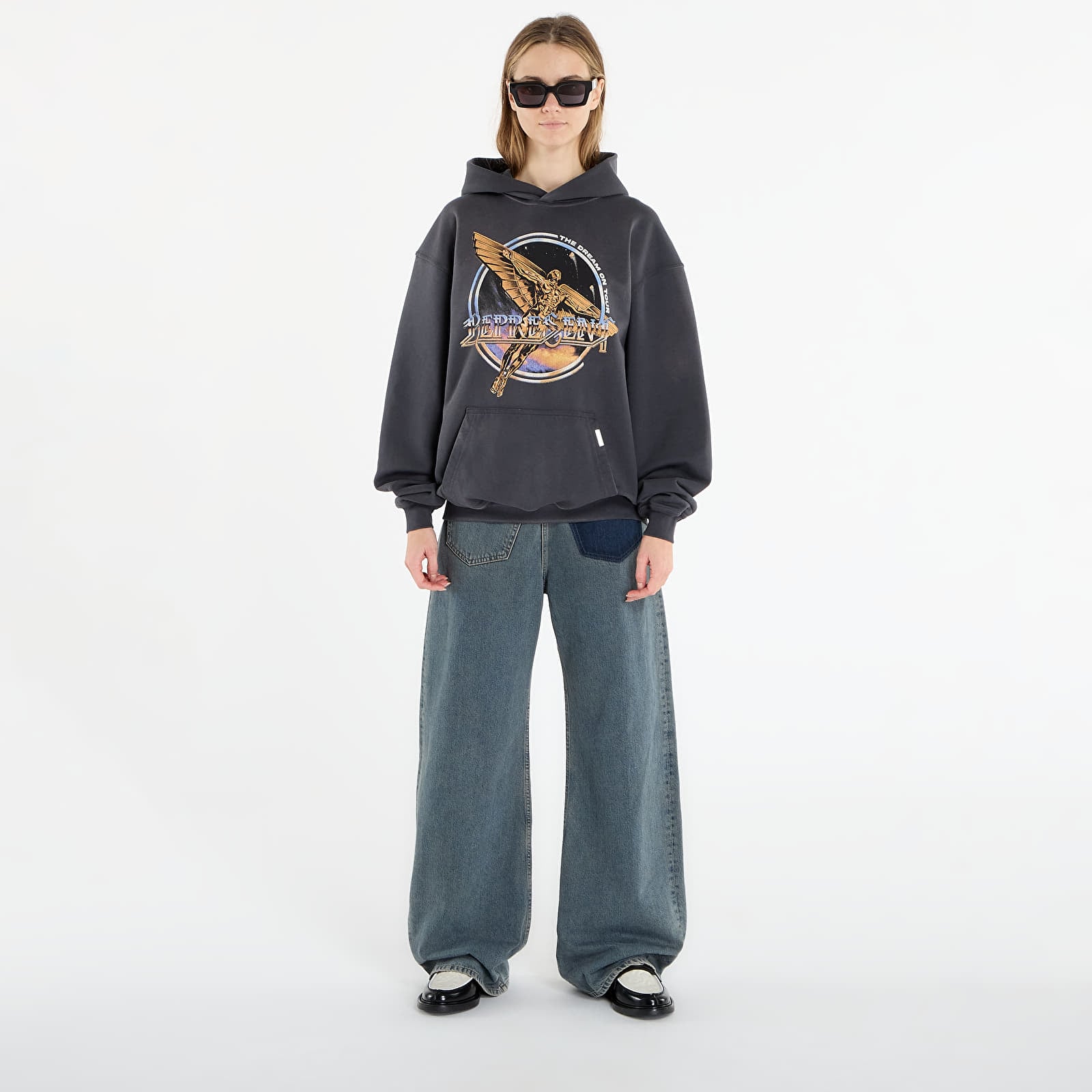 Hættetrøjer og sweatshirts REPRESENT Golden Tour Hoodie UNISEX Sun Fade Grey