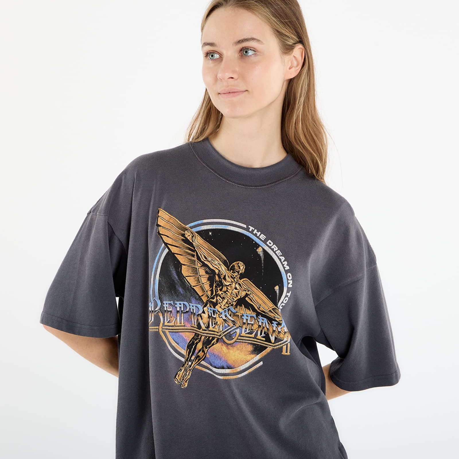 T-shirts REPRESENT Golden Tour T-Shirt UNISEX Sun Fade Grey